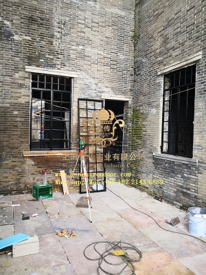 寧波古建筑鐵藝大門鐵藝?yán)箱摯安ＡчT