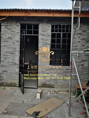寧波古建筑鐵藝大門鐵藝?yán)箱摯安ＡчT