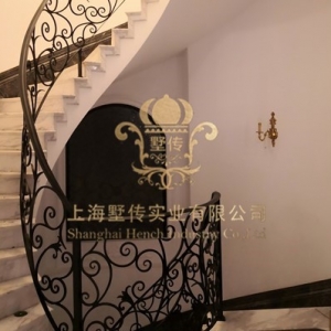 攬海路高爾夫別墅鐵藝樓梯